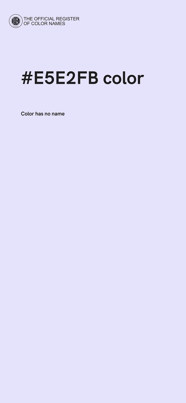 #E5E2FB color image