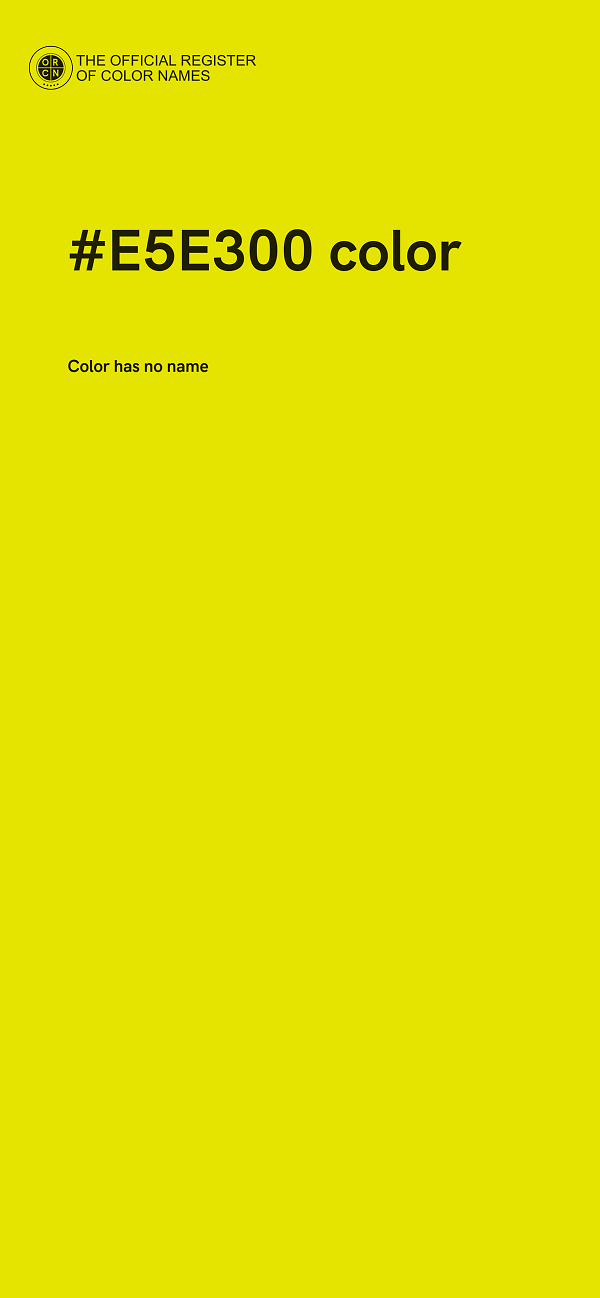 #E5E300 color image