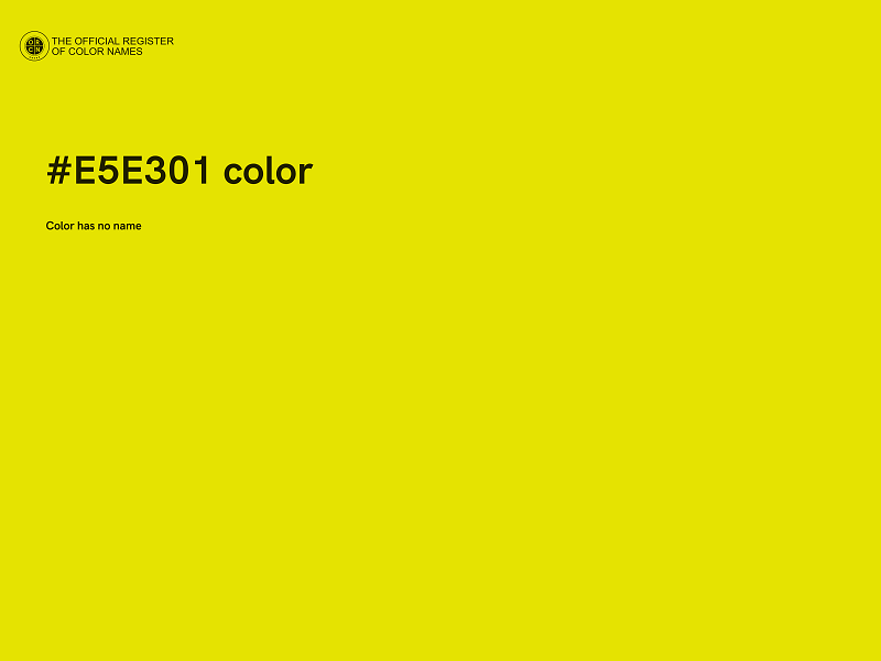 #E5E301 color image