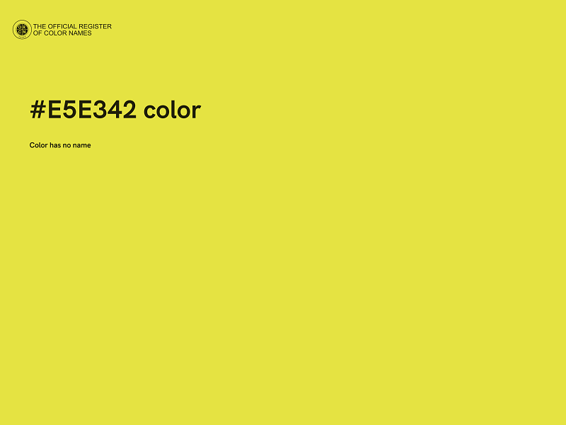 #E5E342 color image