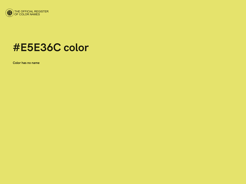 #E5E36C color image