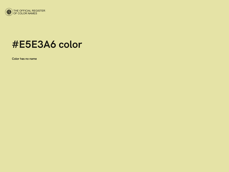 #E5E3A6 color image
