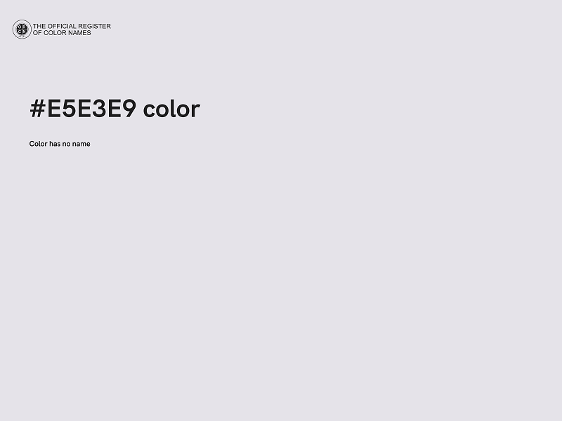 #E5E3E9 color image