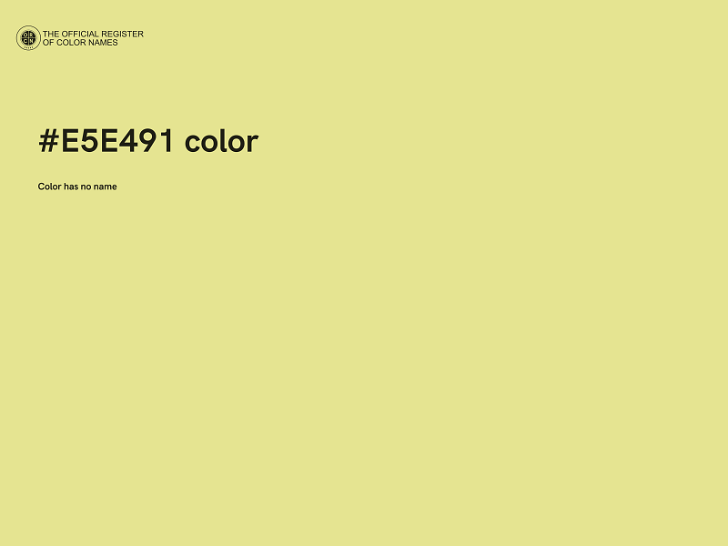 #E5E491 color image