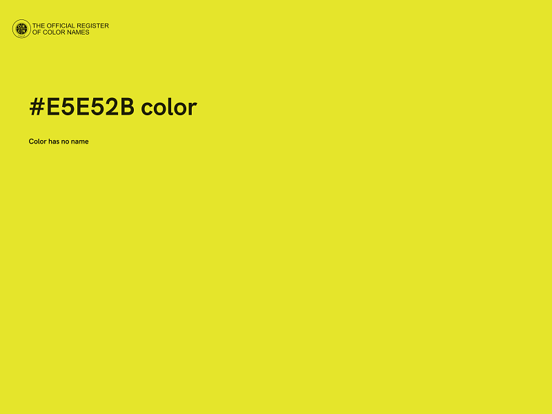 #E5E52B color image