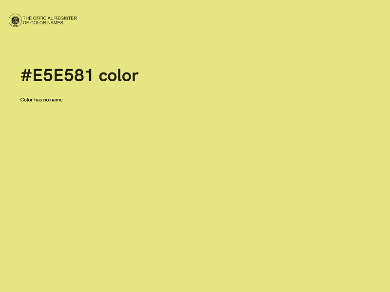 #E5E581 color image