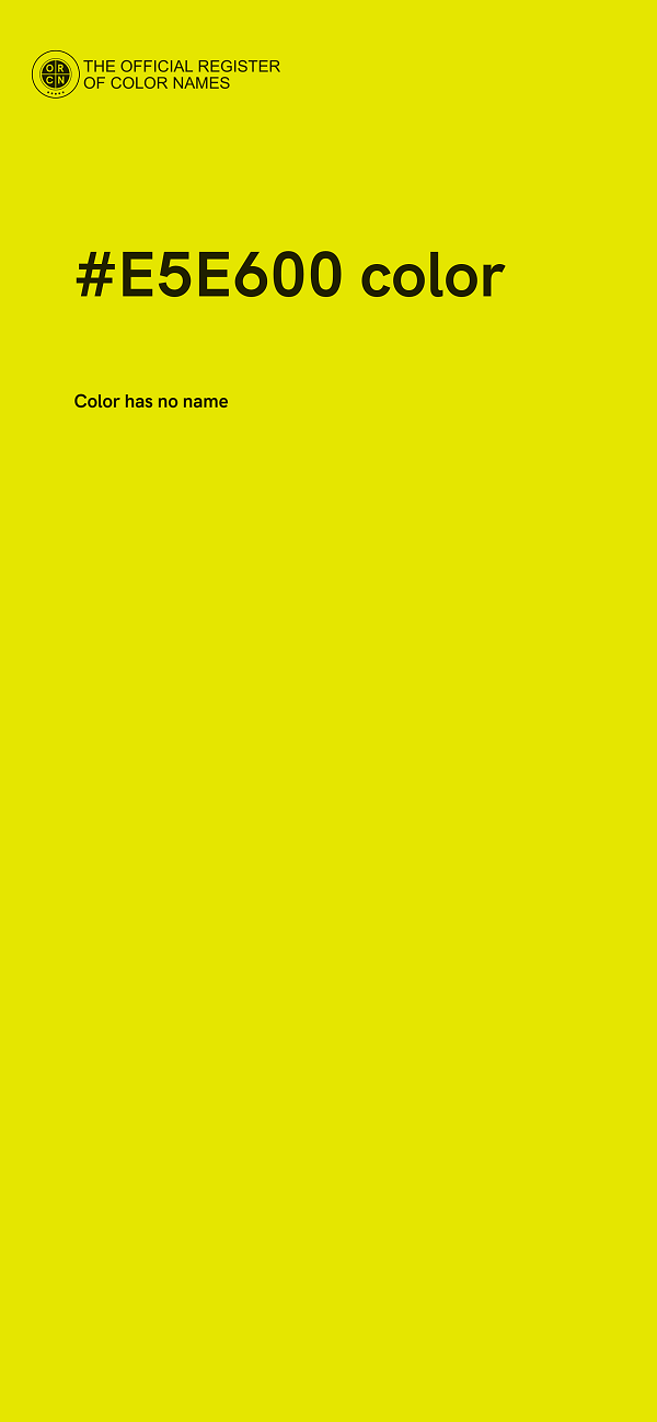 #E5E600 color image