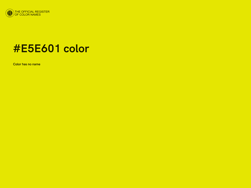 #E5E601 color image