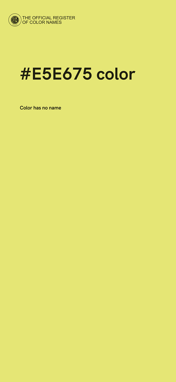 #E5E675 color image