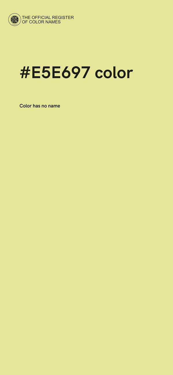 #E5E697 color image