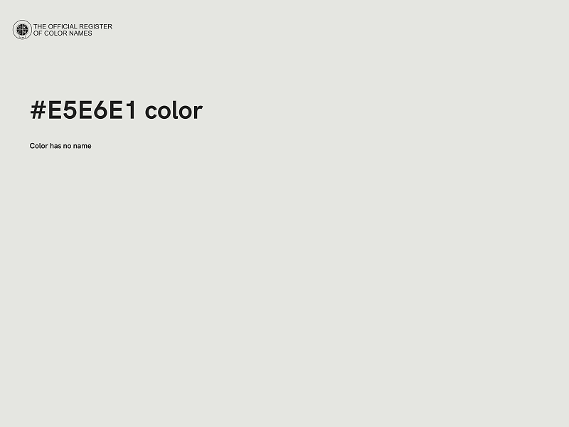 #E5E6E1 color image