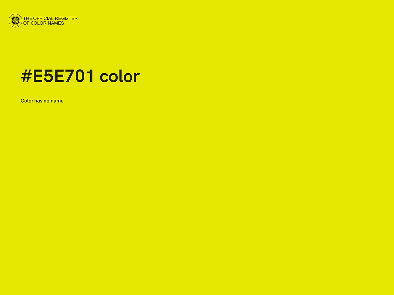 #E5E701 color image