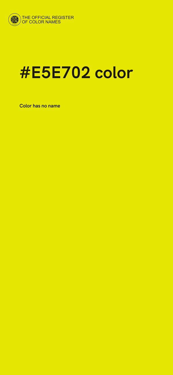 #E5E702 color image