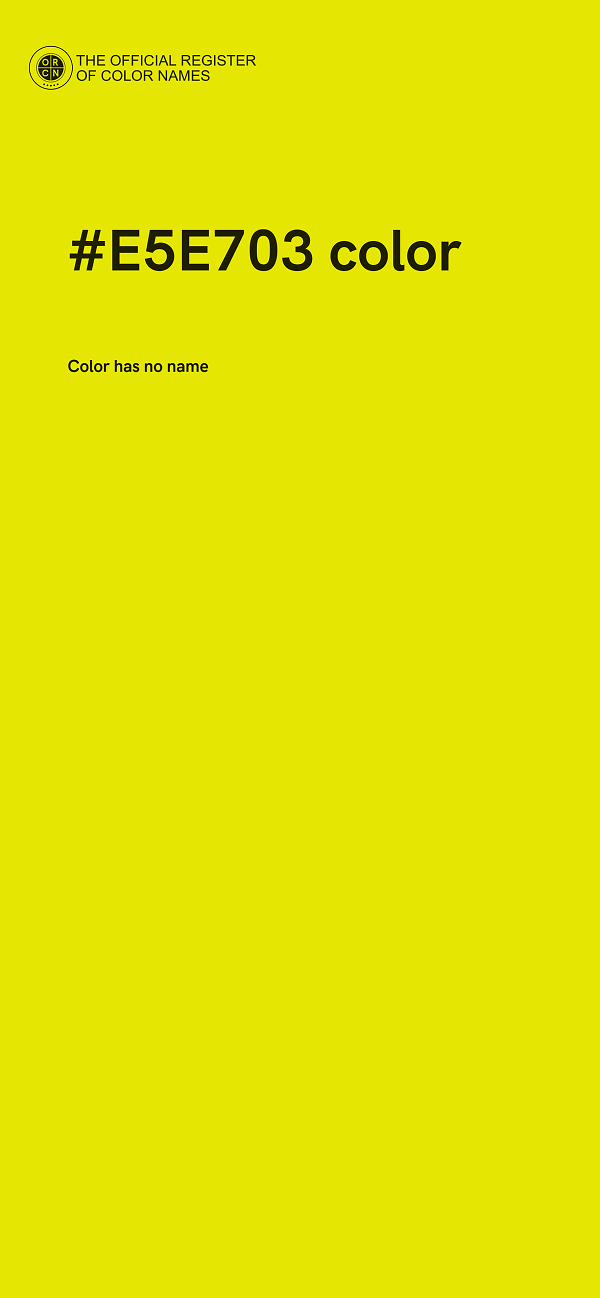 #E5E703 color image