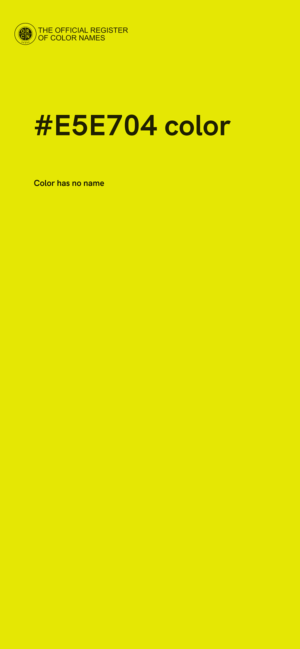 #E5E704 color image