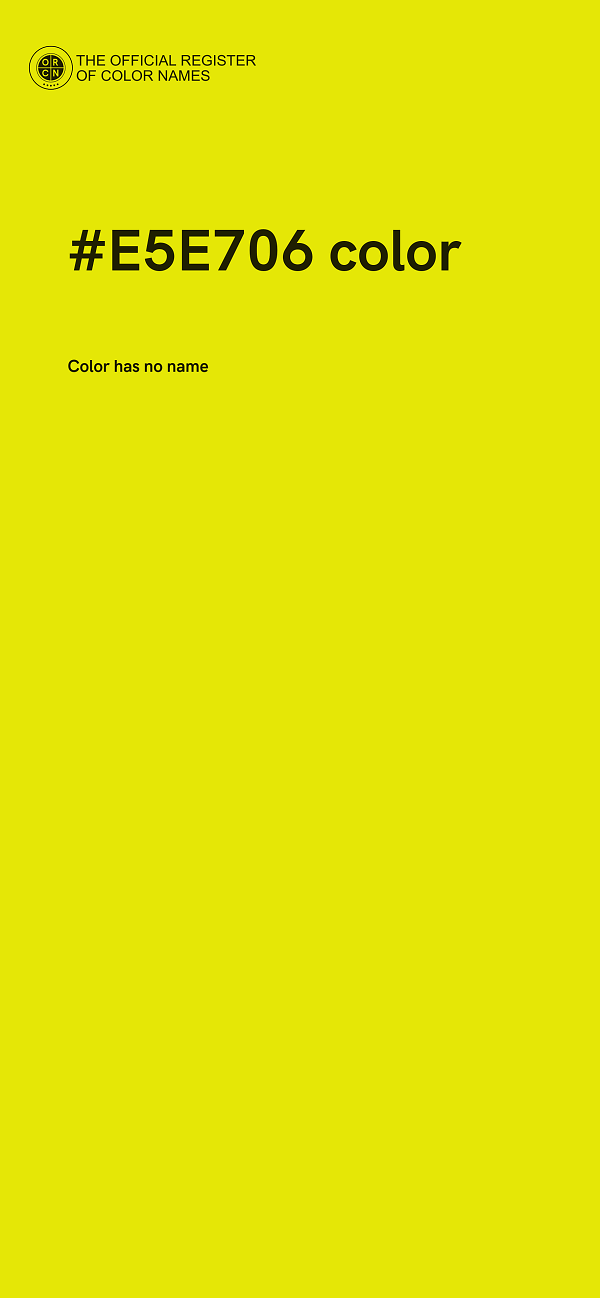 #E5E706 color image