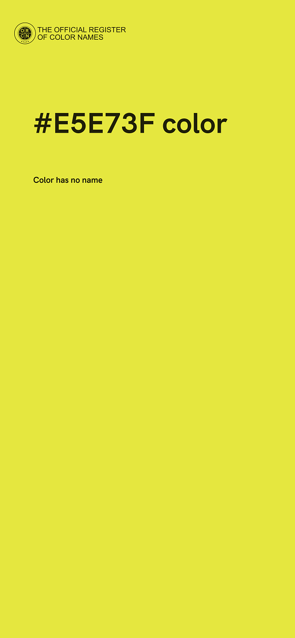 #E5E73F color image