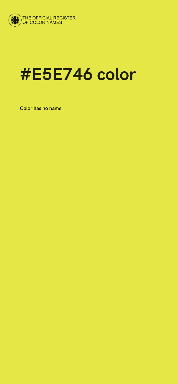 #E5E746 color image