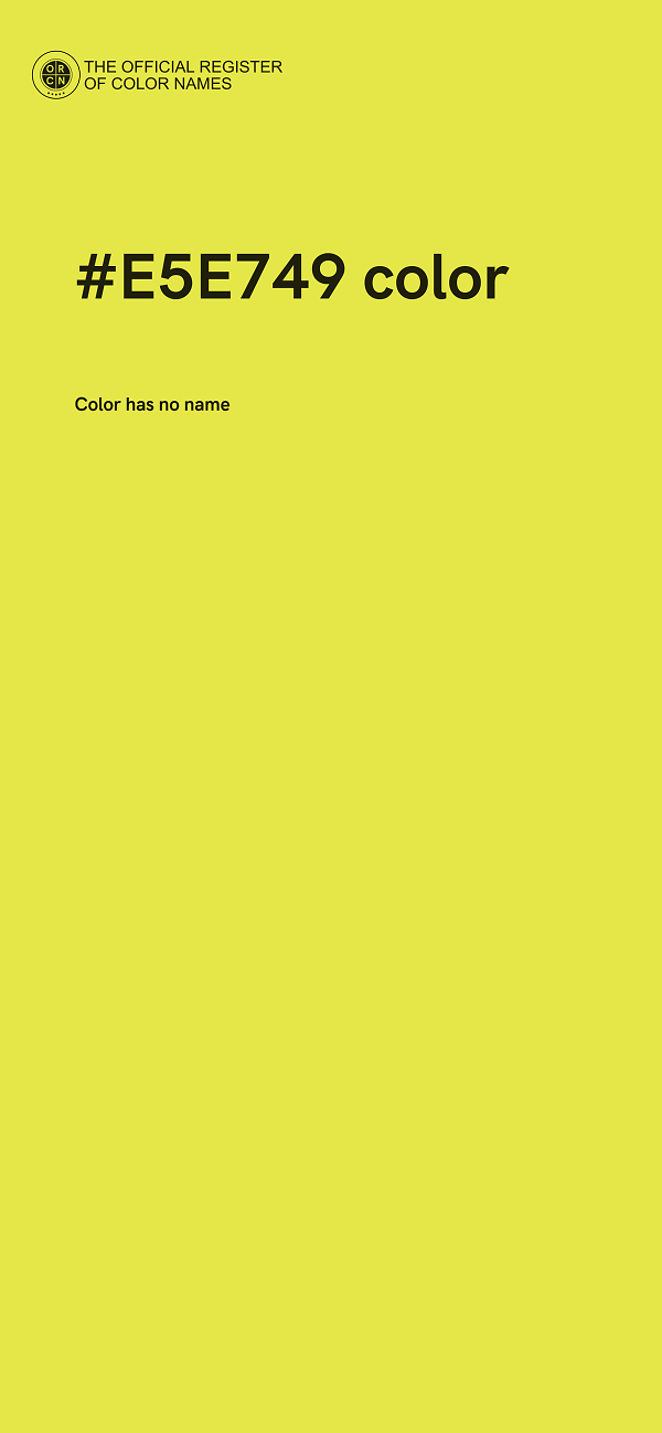 #E5E749 color image