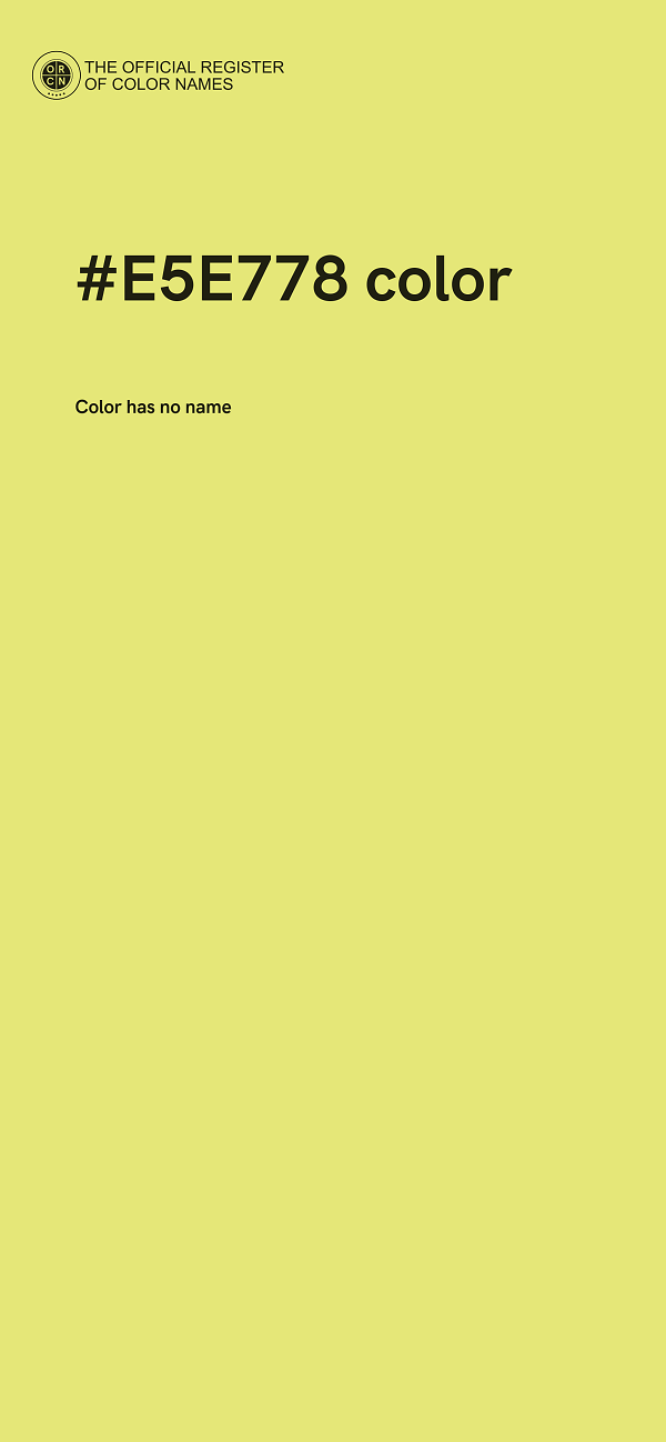 #E5E778 color image