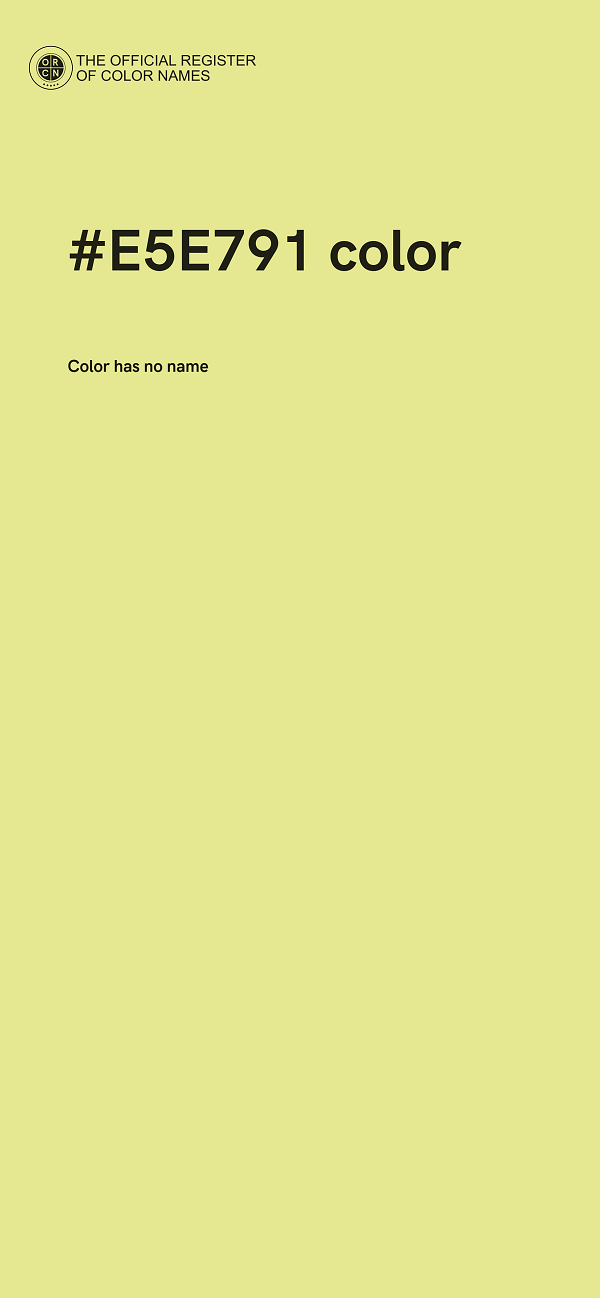 #E5E791 color image