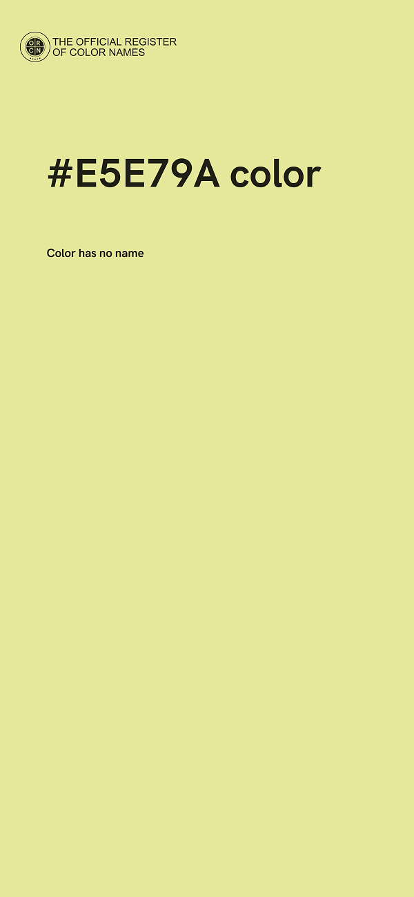 #E5E79A color image
