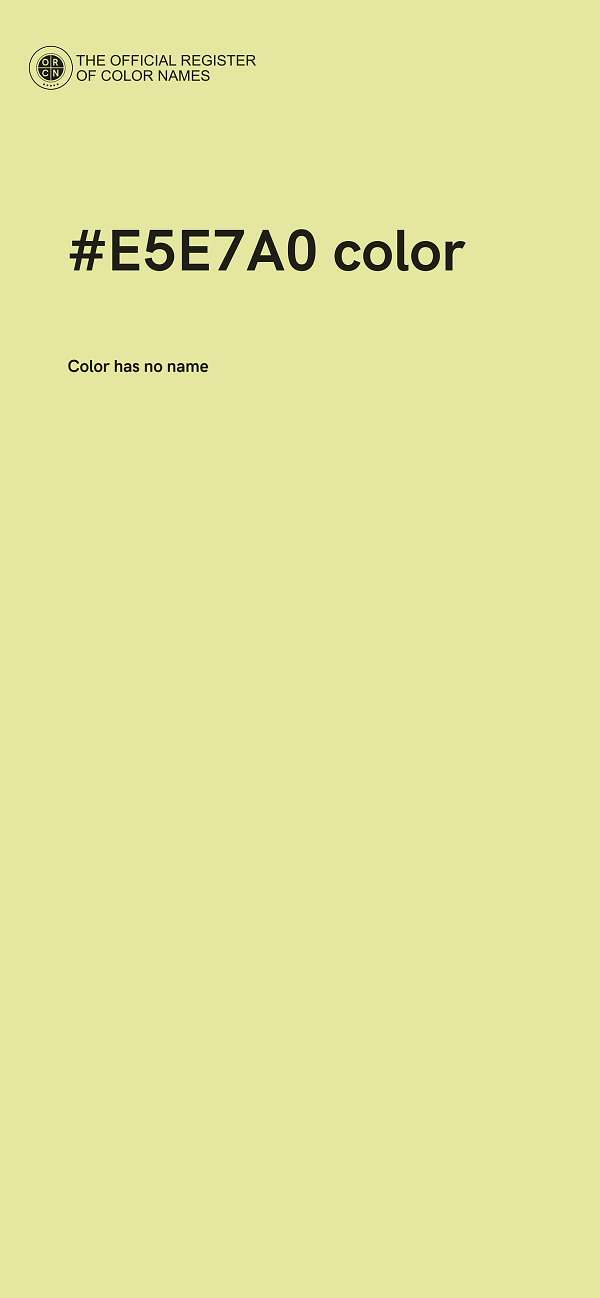 #E5E7A0 color image