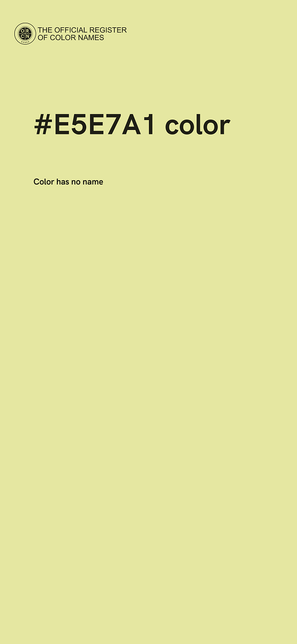 #E5E7A1 color image