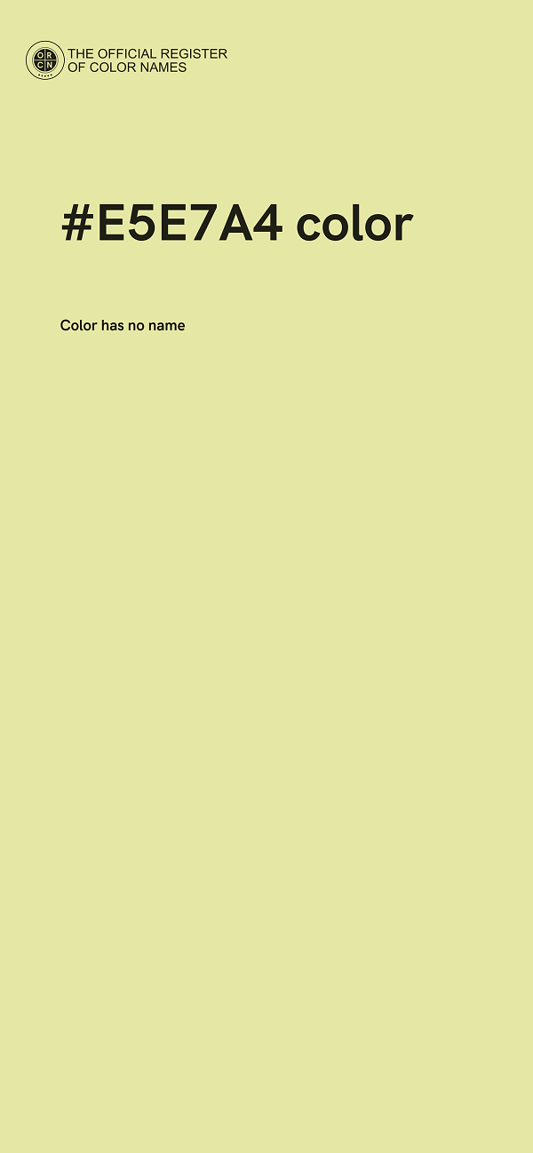 #E5E7A4 color image