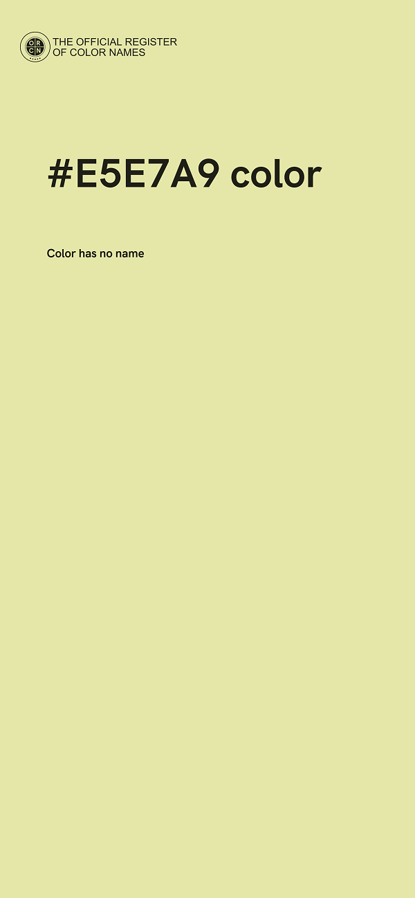 #E5E7A9 color image