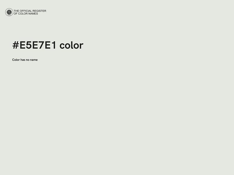 #E5E7E1 color image