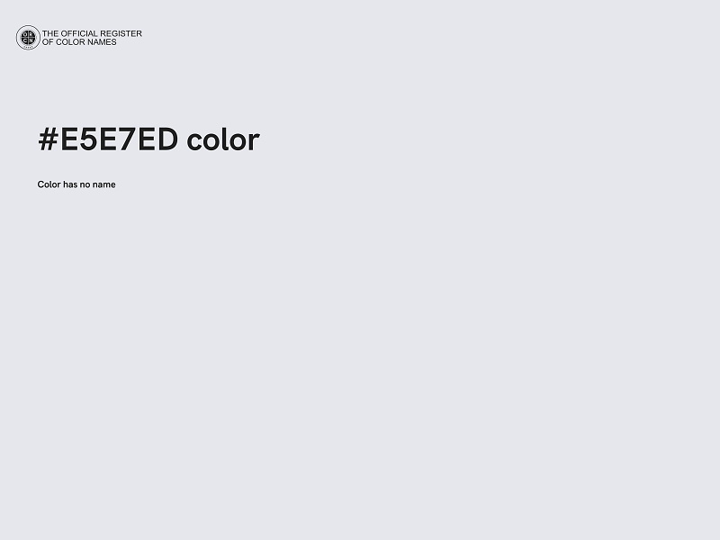 #E5E7ED color image