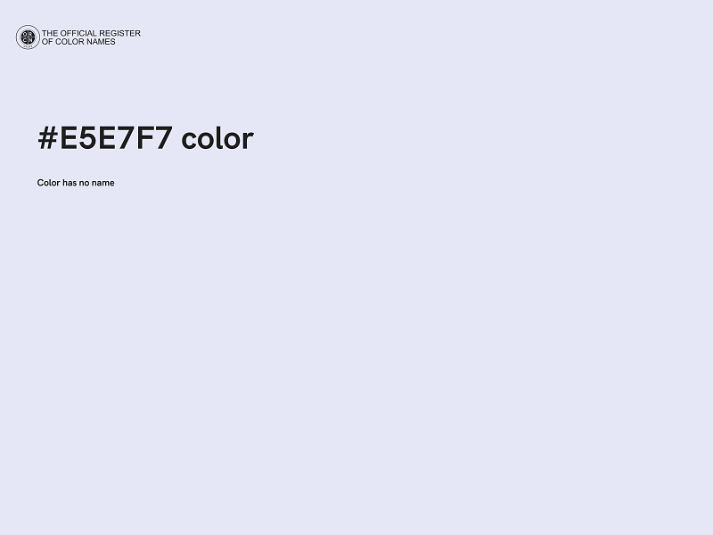 #E5E7F7 color image