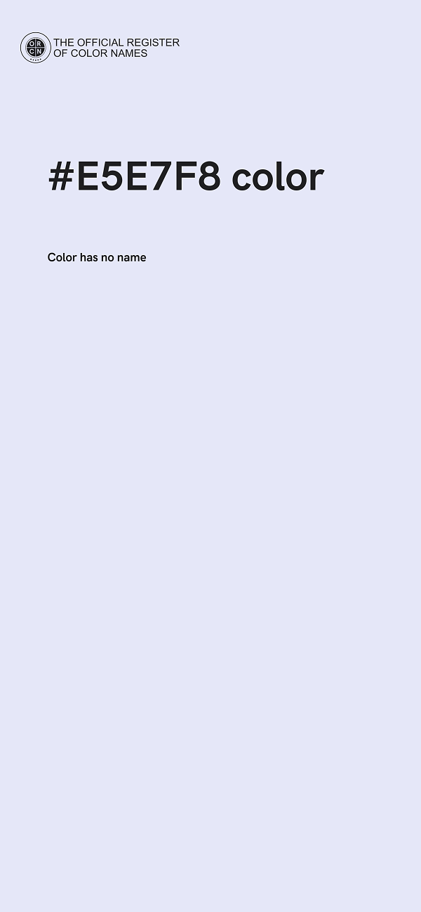 #E5E7F8 color image