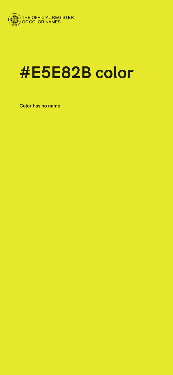 #E5E82B color image