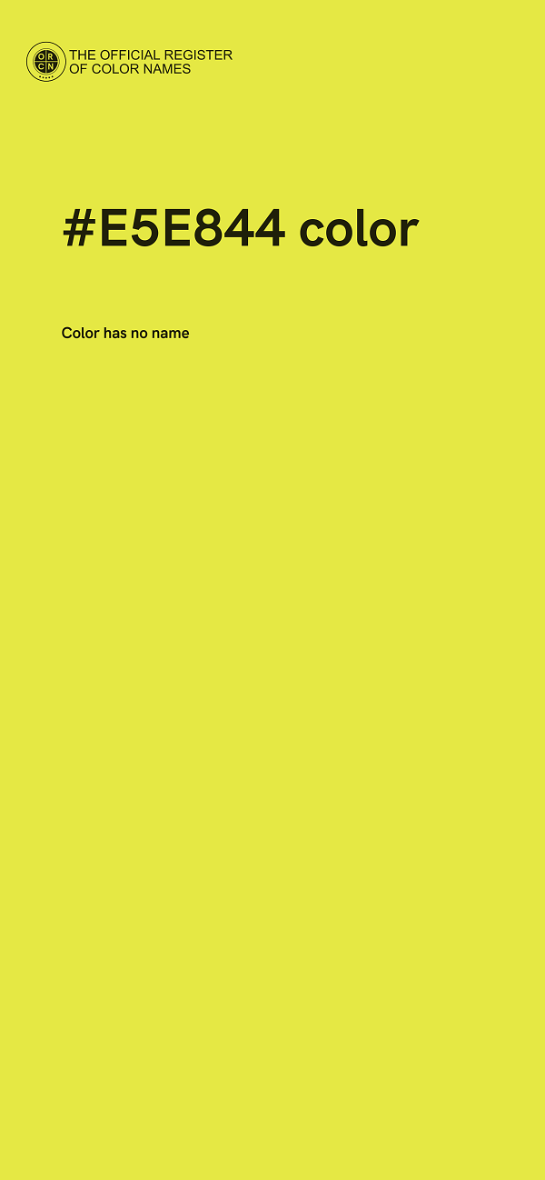 #E5E844 color image