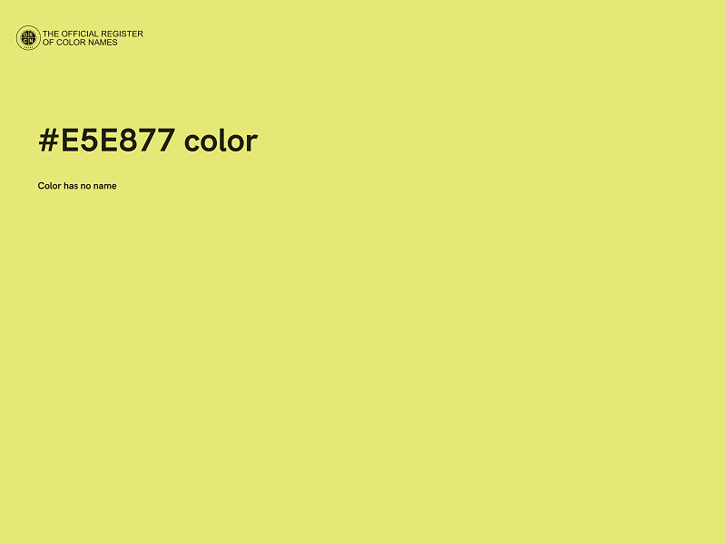 #E5E877 color image