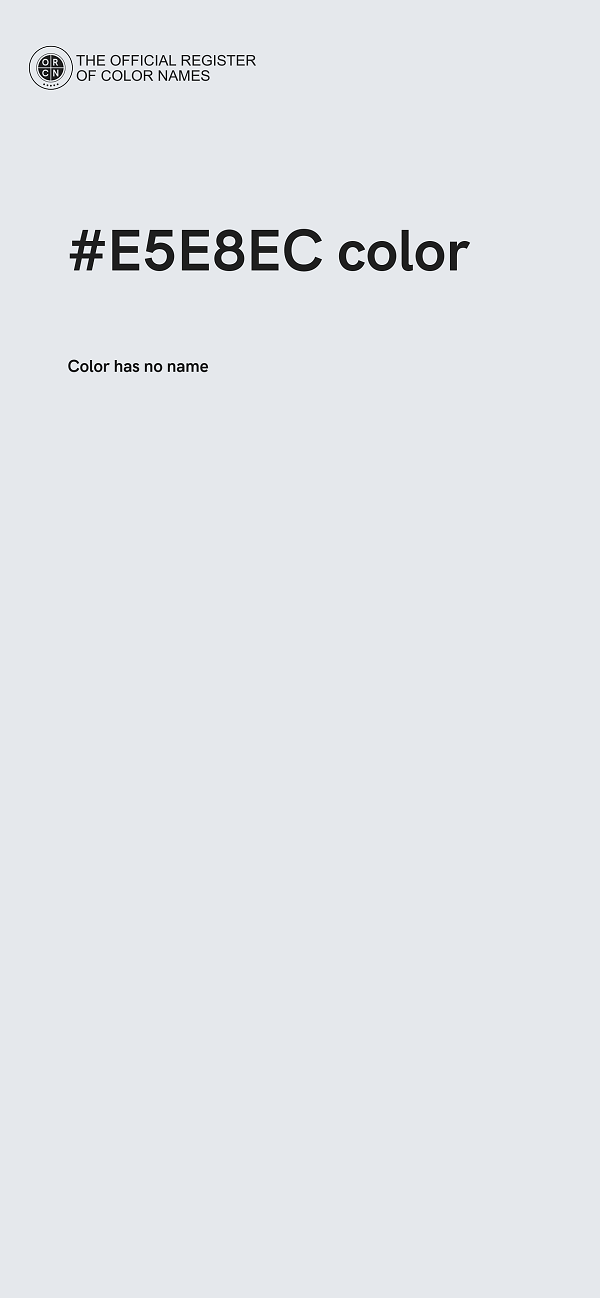 #E5E8EC color image