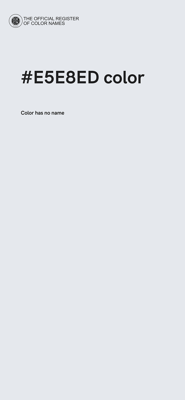 #E5E8ED color image