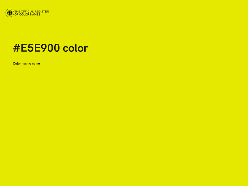 #E5E900 color image