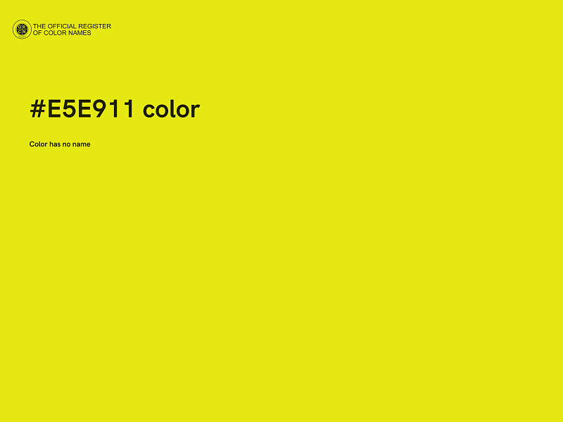 #E5E911 color image