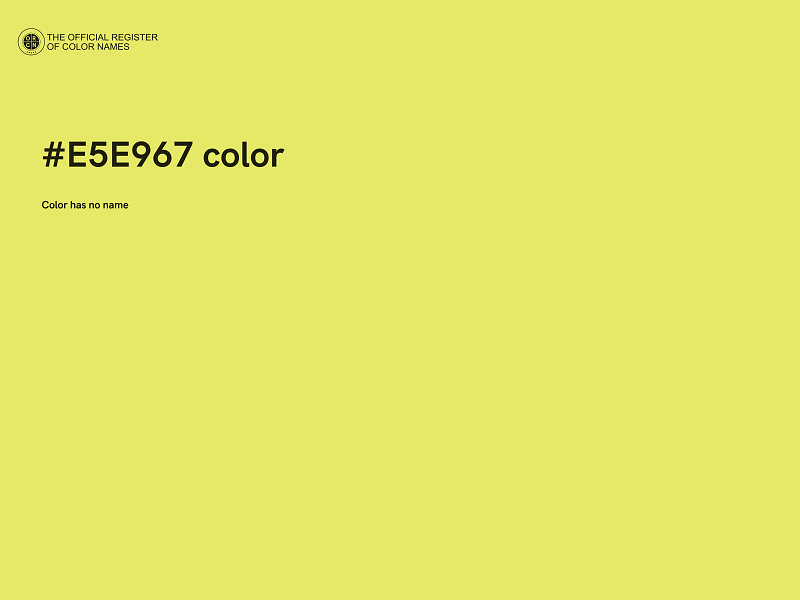 #E5E967 color image
