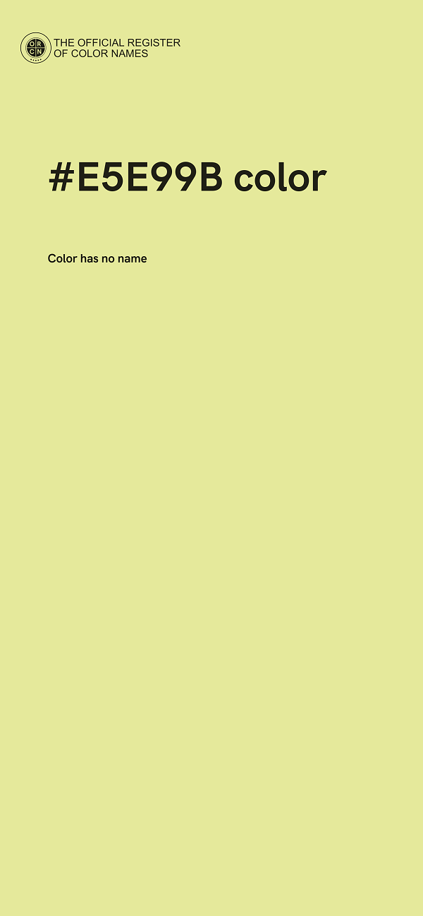 #E5E99B color image