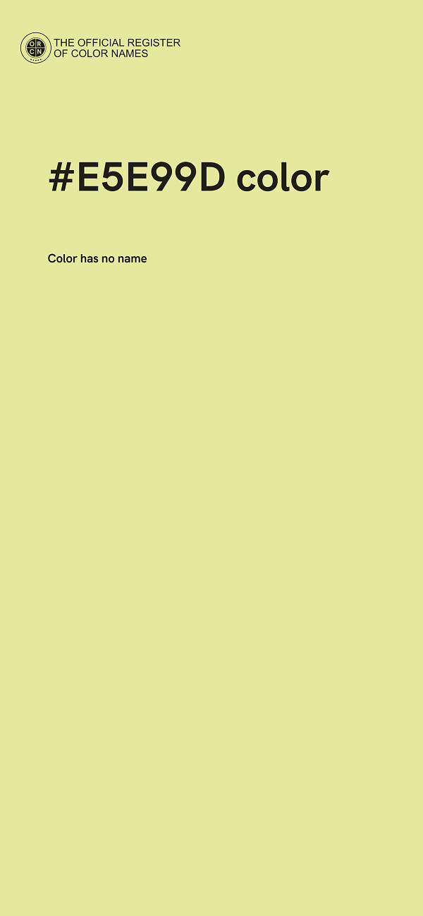 #E5E99D color image
