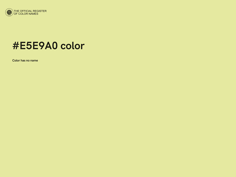 #E5E9A0 color image
