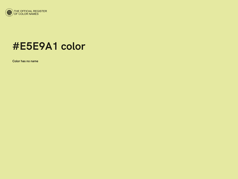 #E5E9A1 color image