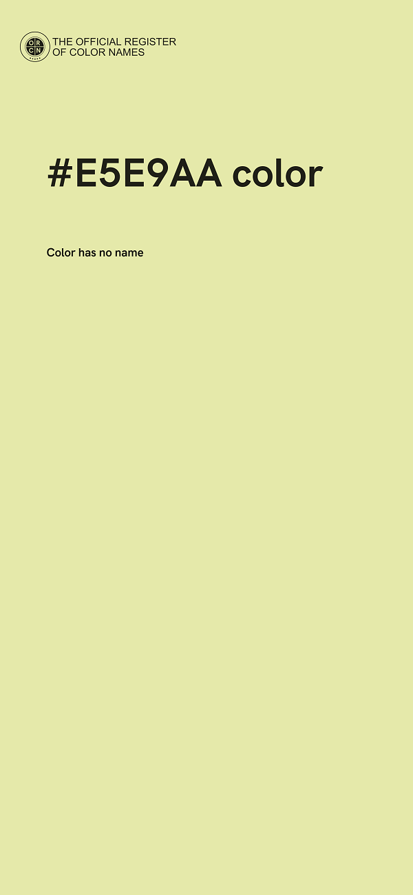 #E5E9AA color image