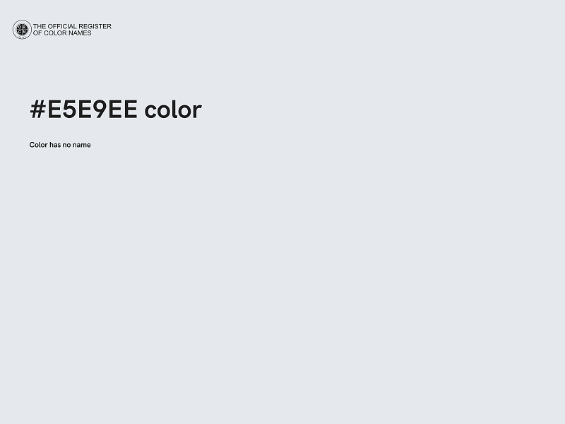#E5E9EE color image