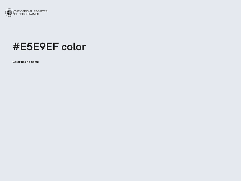 #E5E9EF color image