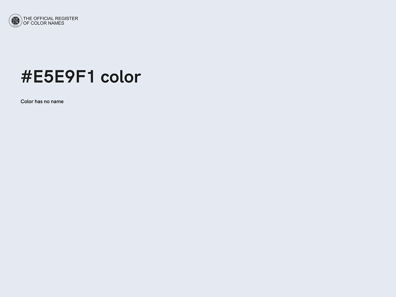 #E5E9F1 color image